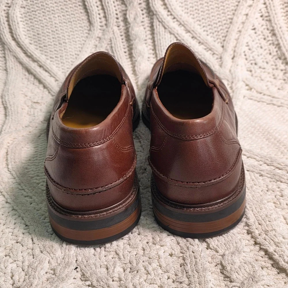 Cole Haan Pinch Prep Penny Loafer Scotch Brown Leather Mens 10.5M NEW